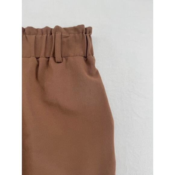 Women's SO By Kohls Size Large Juniors Pull on Dark Khaki Tapered High Waist - Picture 3 of 4